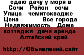 сдаю дачу у моря в Сочи › Район ­ сочи › Улица ­ чемитоквадже › Цена ­ 3 000 - Все города Недвижимость » Дома, коттеджи, дачи аренда   . Алтайский край